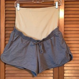 a:glow Grey Lounge Maternity Shorts